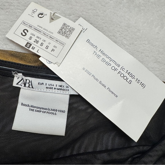 Zara Bosch Hieronymus sz S dress Strapless Tulle Mesh Stretch The Ship is Fools - Picture 7 of 12